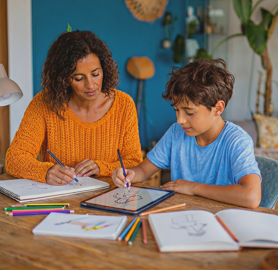 Healthcare professional with patient